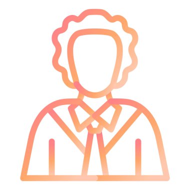 Yargıç modern simge vektör illüstrasyonuName 