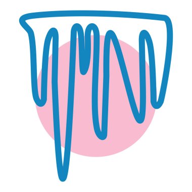 Çizgi film simgesinin vektör çizimi