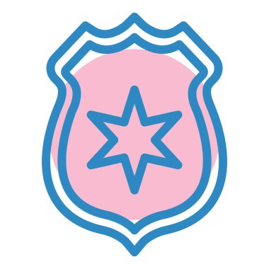 kalkan simgesi, vektör illüstrasyonu