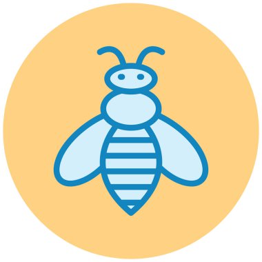 Arı. Web simgesi basit illüstrasyon