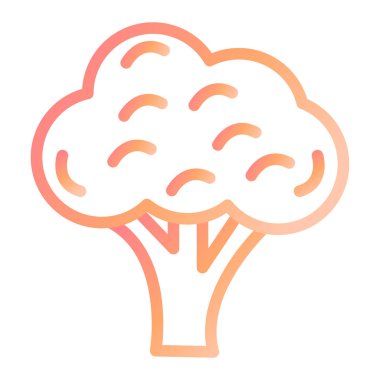 Brokoli modern ikon vektör çizimi