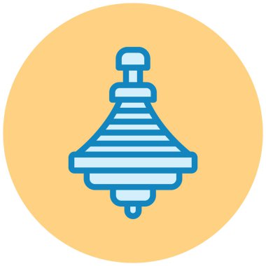 dönen üst simge, vektör illüstrasyonu basit tasarım