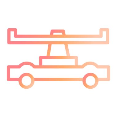 Draisine modern simge vektör çizimi 