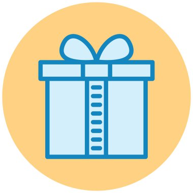 Hediye. Web simgesi basit illüstrasyon