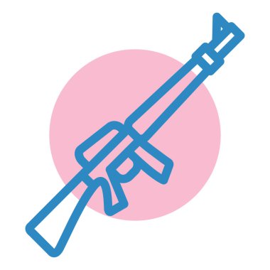 Bir silah simgesinin vektör illüstrasyonu