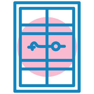 Pencere. Web simgesi basit illüstrasyon