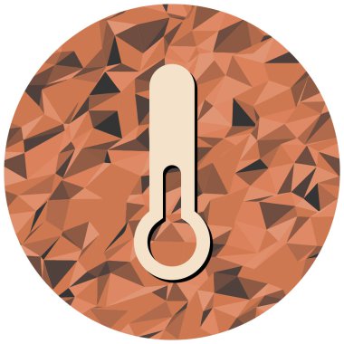 Termometre simgesi. Web için düz ısı vektör simgeleri