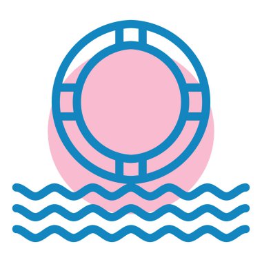 Yüzme simgesi, Vektör illüstrasyonu