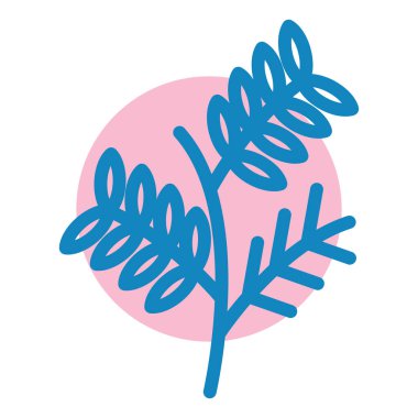 bitkisel düz vektör simgesi