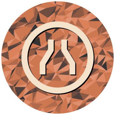 Modern yol simgesinin vektör illüstrasyonu