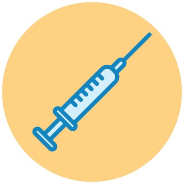 Şırınga. Web simgesi basit illüstrasyon