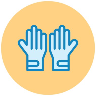 Eldiven. Web simgesi basit illüstrasyon