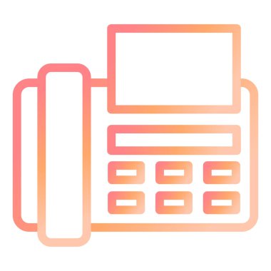 Yazıcı. Web simgesi basit illüstrasyon