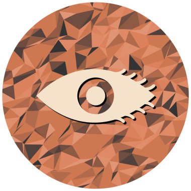 Göz simgesi. Göz vektör simgelerinin düz çizimi