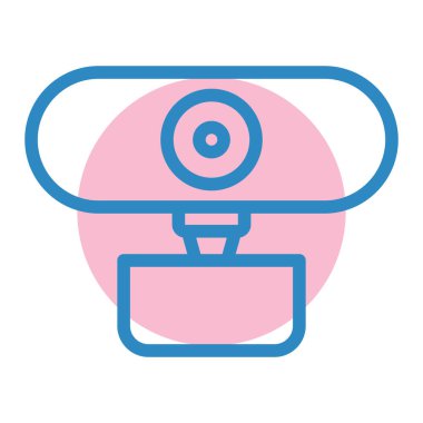 Kamera. Web simgesi basit illüstrasyon