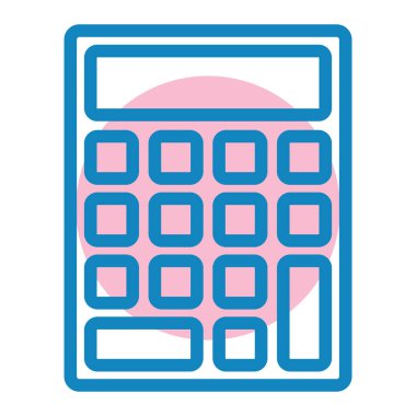 hesap makinesi simgesi vektör illüstrasyonu