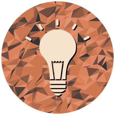 ampul simgesinin vektör illüstrasyonu