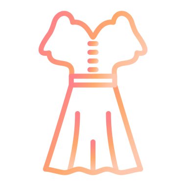 elbise simgesi, vektör illüstrasyonu