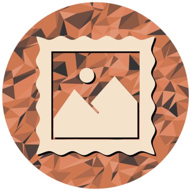 Soyut bir arkaplan resmine sahip fotoğraf çerçevesi