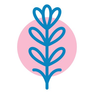 Bitki. Web simgesi basit illüstrasyon