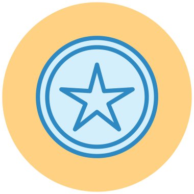 Yıldız. Web simgesi basit illüstrasyon