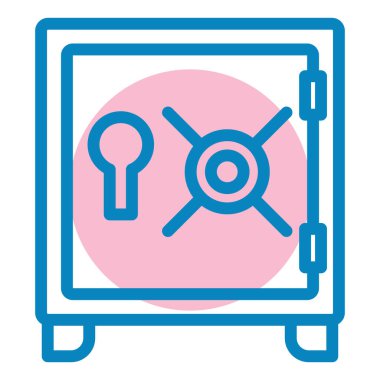 Güvenli vektör simgesi modern basit illüstrasyon