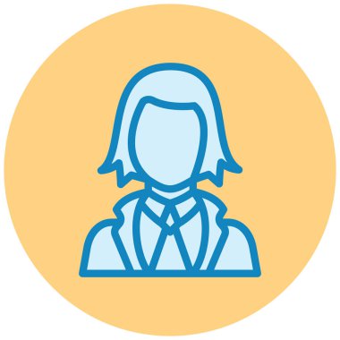 avatar. Web simgesi basit illüstrasyon