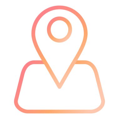 konum modern simge vektör illüstrasyonu 