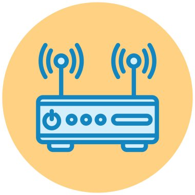 Yönlendirici. Web simgesi basit illüstrasyon