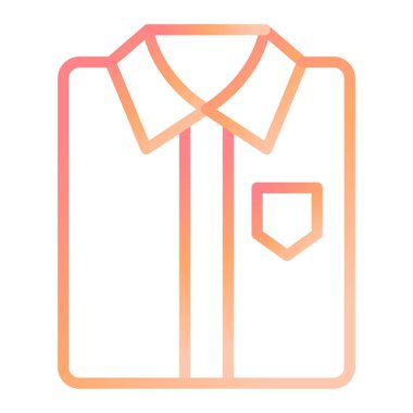 Gömlek. Web simgesi basit illüstrasyon