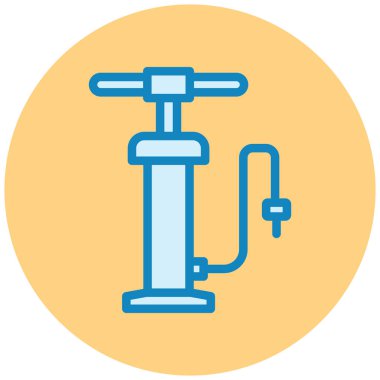 Bir bisiklet simgesinin vektör illüstrasyonu