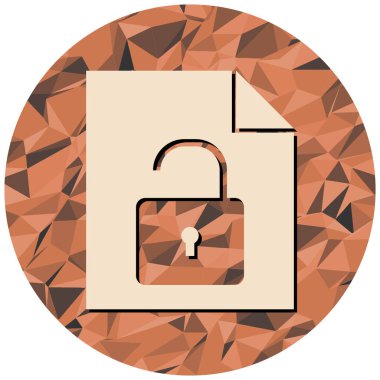 Kilit. Web simgesi basit illüstrasyon