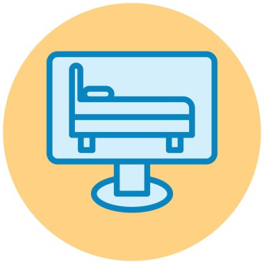 Sandalye. Web simgesi basit illüstrasyon