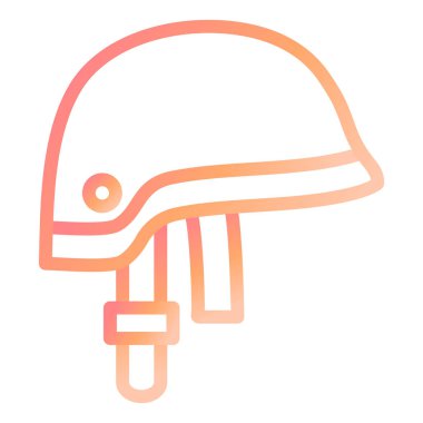 Kask modern ikon vektör illüstrasyonu 