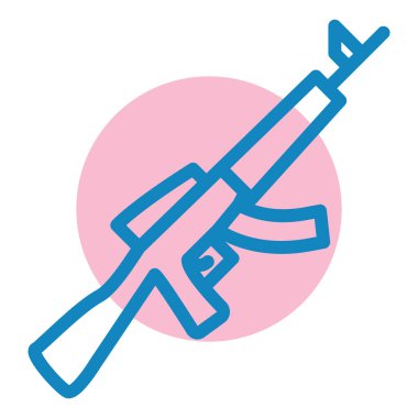 Bir silah simgesinin vektör illüstrasyonu