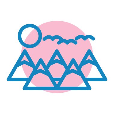 dağ simgesinin vektör illüstrasyonu