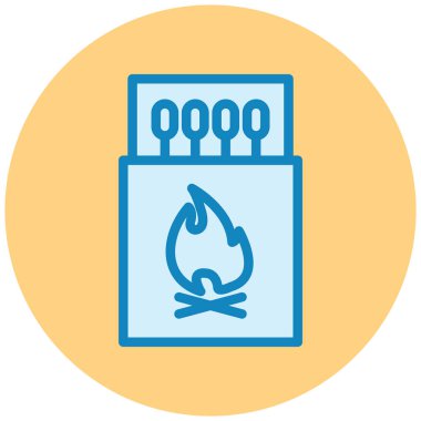 Yangın. Web simgesi basit illüstrasyon