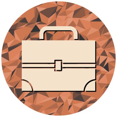 evrak çantası simgesi, vektör illüstrasyonu