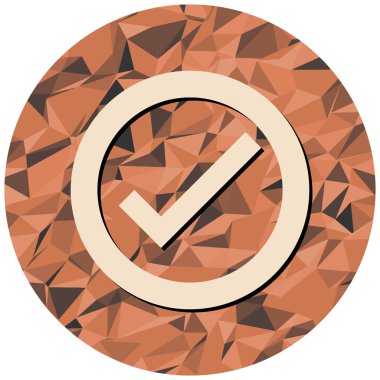 Kırmızı yuvarlak düğmenin bir simgesinin vektör çizimi