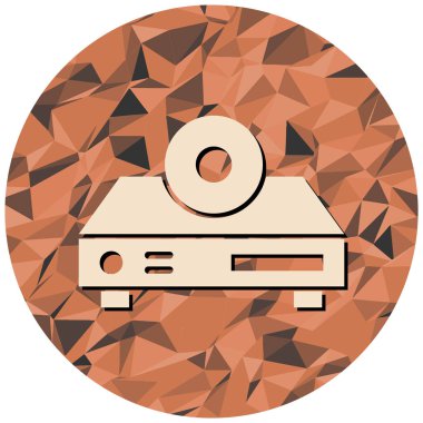 Bir retro gramofonun vektör çizimi