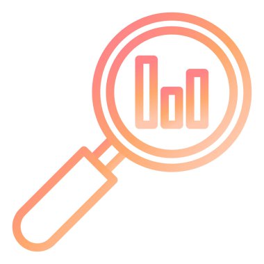 Veri Analizi Modern simge vektör çizimi 