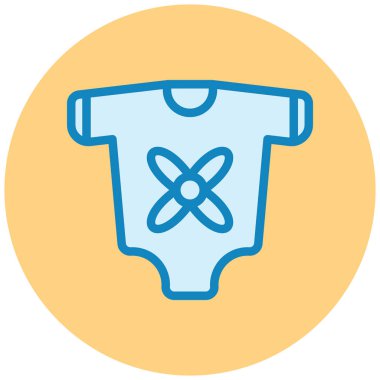 çocuk giyimi simgesi, vektör çizimi basit tasarım