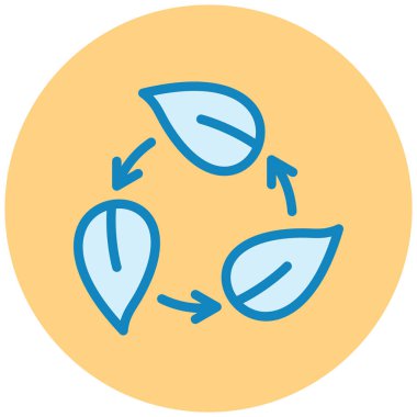 Bir ağaç simgesinin vektör illüstrasyonu