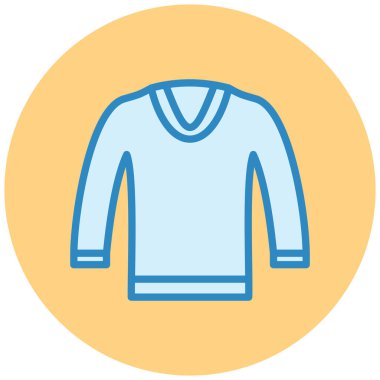 Kıyafetler. Web simgesi vektör illüstrasyonu