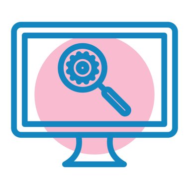 seo modern simgesinin vektör illüstrasyonu