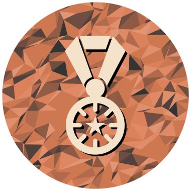 Madalya. Web simgesi basit tasarım