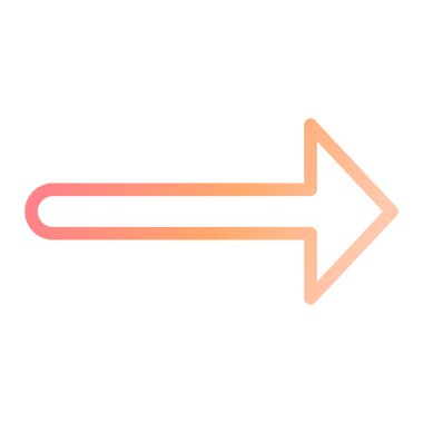 Sağ Ok modern simge vektör illüstrasyonu 