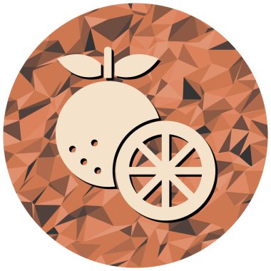 Bir meyve simgesinin vektör illüstrasyonu