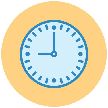 Saat. Web simgesi basit illüstrasyon