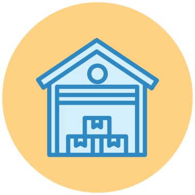 Teslimat. Web simgesi basit illüstrasyon